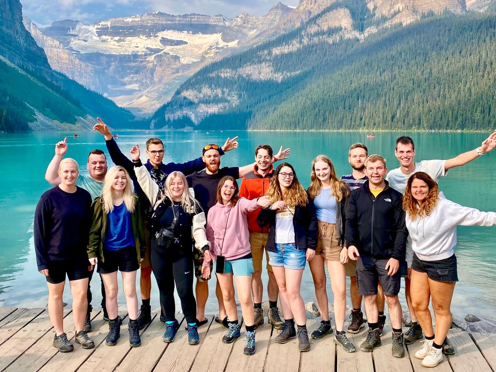 Lake Louise groepsfoto